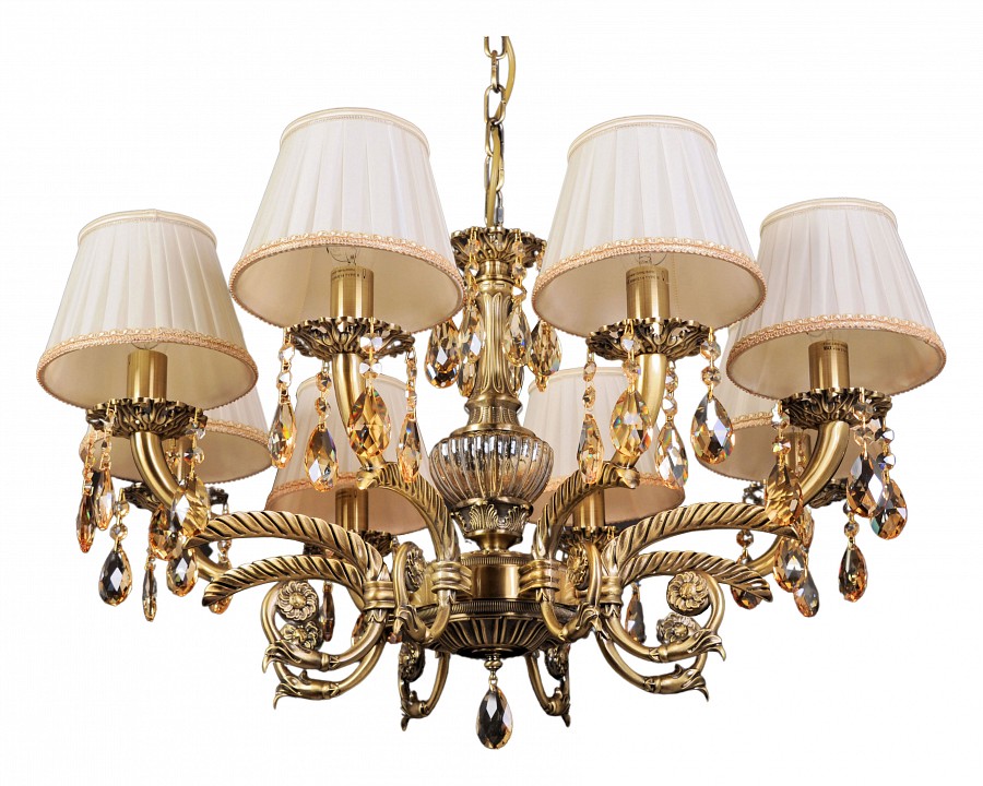 Подвесная люстра abrasax sylvia l.8110-8br cristal-shade