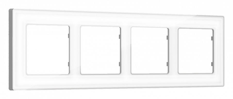 Рамка на 4 поста ambrella volt arctic af580134