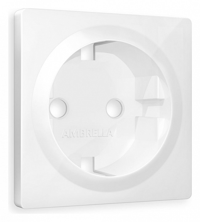 Накладка для розетки с заземлением ambrella volt quant ap1060