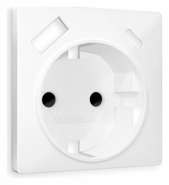 Накладка для розетки с заземлением и со шторками и 2хusb type a и c ambrella volt quant ap1300