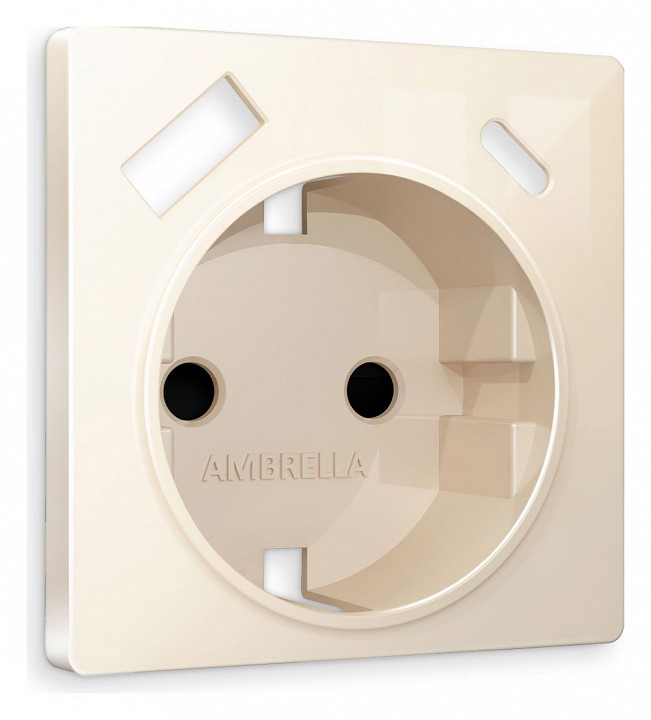 Накладка для розетки с заземлением и со шторками и 2хusb type a и c ambrella volt quant ap3100