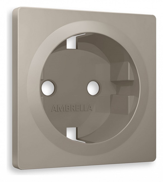 Накладка для розетки с заземлением ambrella volt quant ap3660