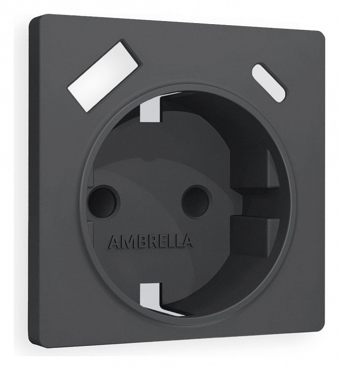 Накладка для розетки с заземлением и со шторками и 2хusb type a и c ambrella volt quant ap9100