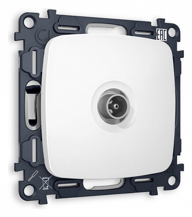 Тв-розетка проходная без рамки ambrella volt quant mo133030