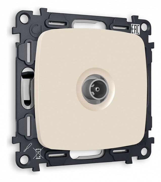 Тв-розетка проходная без рамки ambrella volt quant mo333030