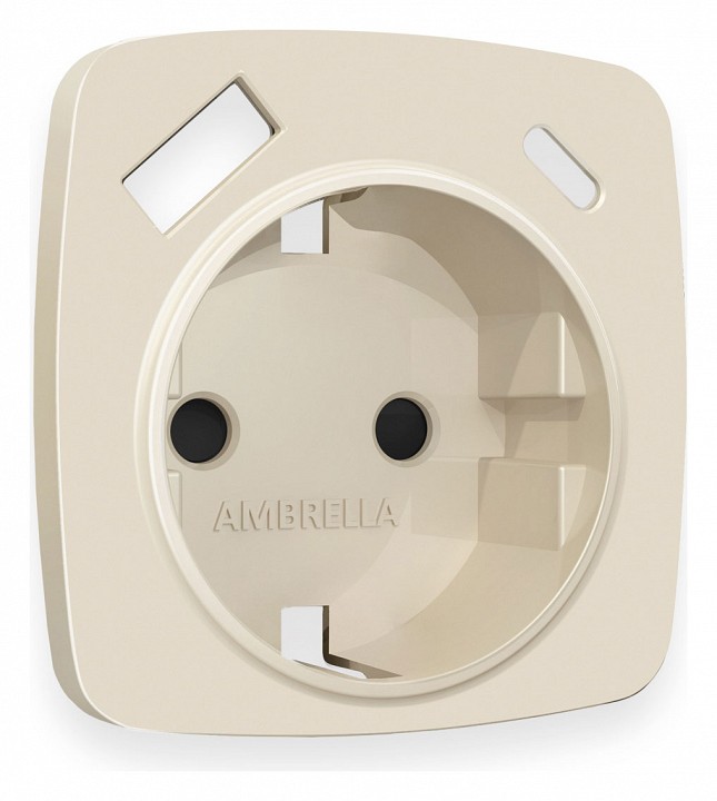 Накладка для розетки с заземлением и со шторками и 2хusb type a и c ambrella volt quant op3300
