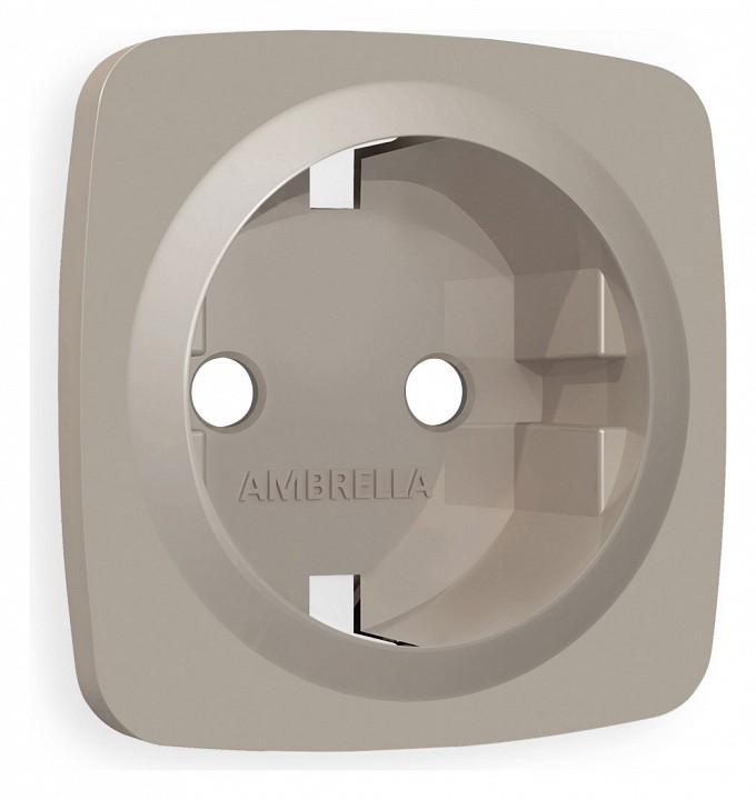 Накладка для розетки с заземлением ambrella volt quant op3660