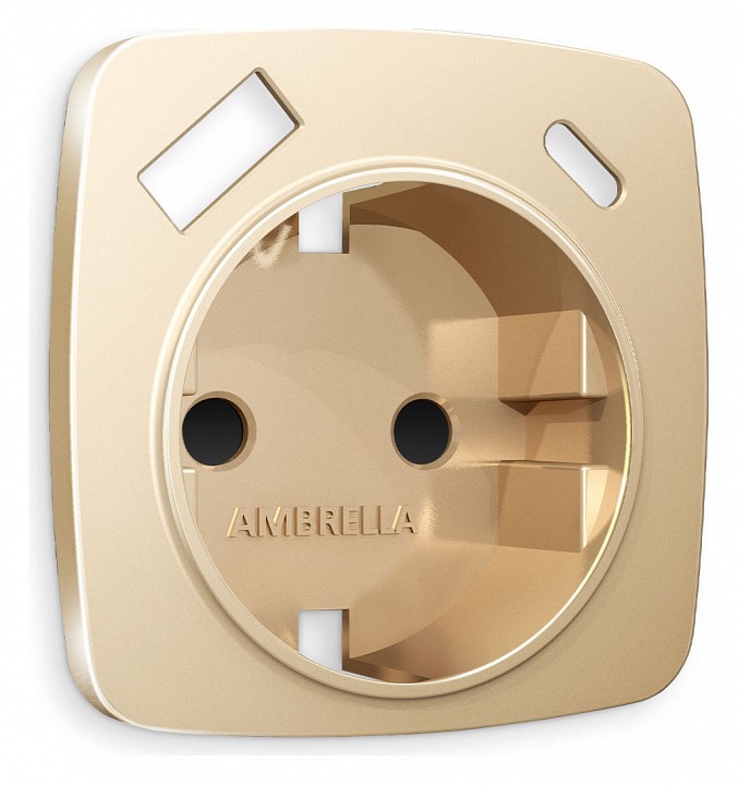 Накладка для розетки с заземлением и со шторками и 2хusb type a и c ambrella volt quant op6100