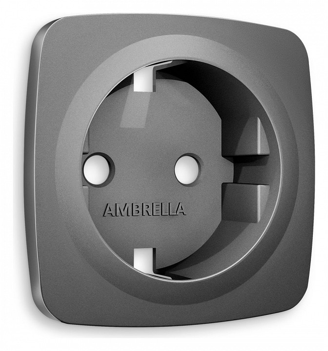 Накладка для розетки с заземлением ambrella volt quant op6560