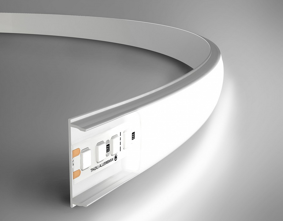 Профиль накладной гибкий ambrella light gp gp1600wh