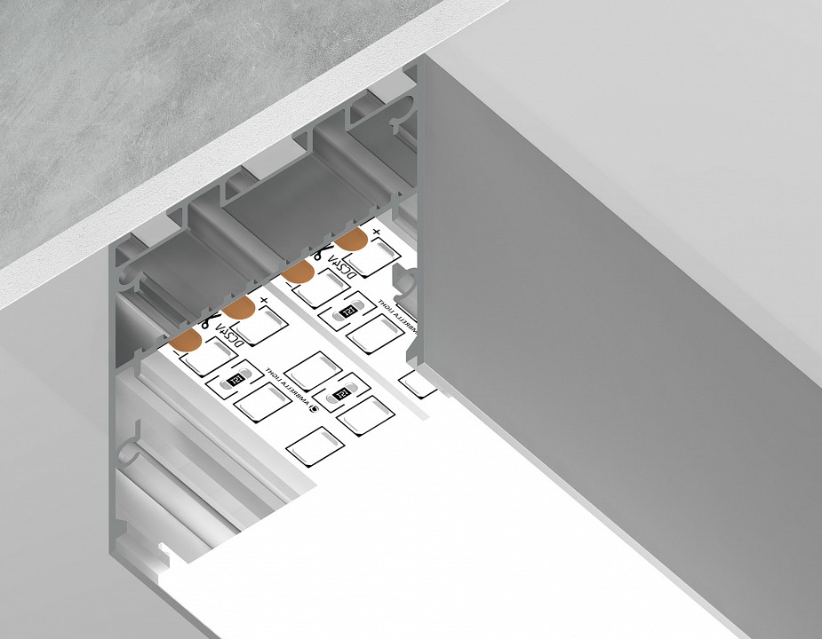 Короб накладной ambrella light profile system gp gp3050al
