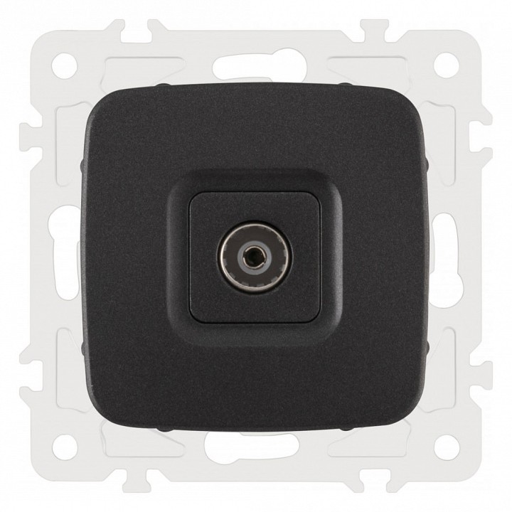 Тв-розетка без рамки arte milano am-205 205.43-1.black
