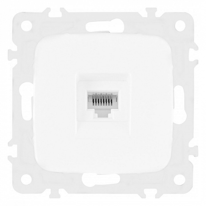 Розетка ethernet rj-45 без рамки arte milano am-205 205.45-1.white