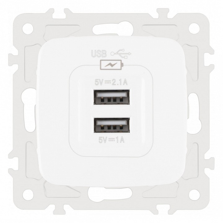 Розетка usb, Без рамки arte milano am-205 205.46-1.white