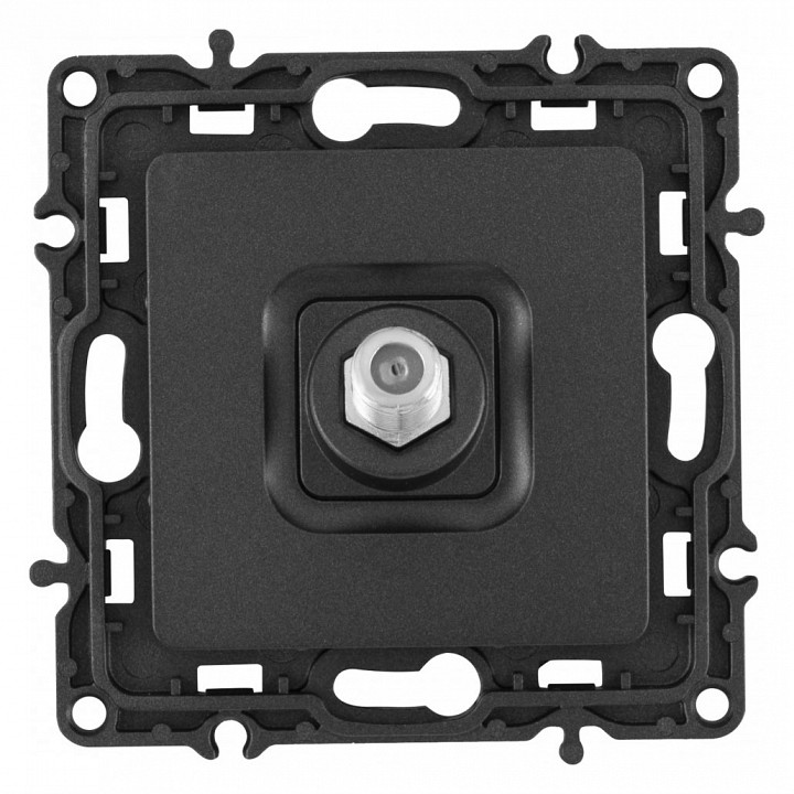 Тв-розетка без рамки arte milano am-217 217.42-1.black