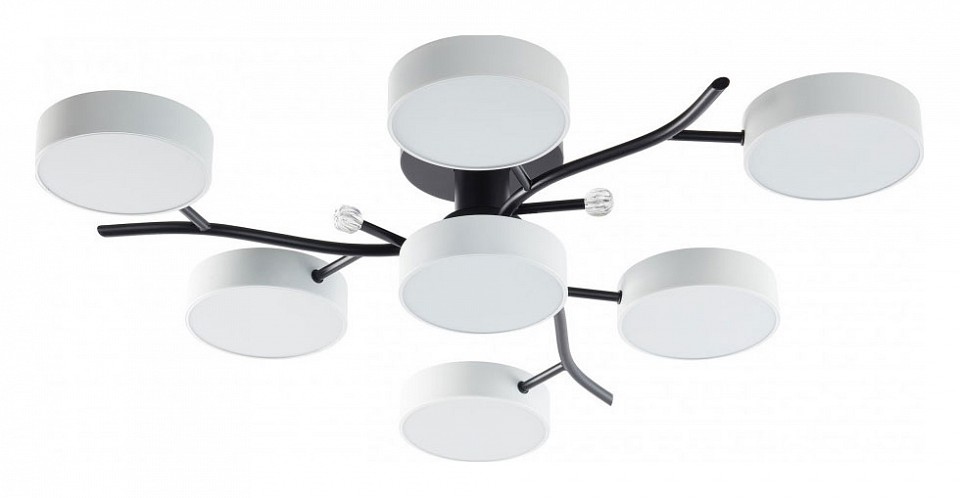 Потолочная люстра arte milano ferrara 256606/6+1 bk/wh