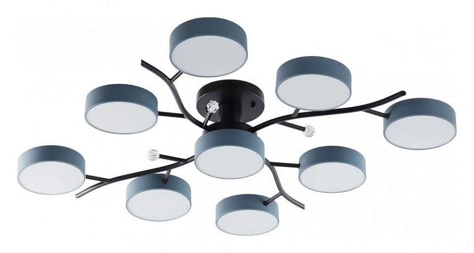 Потолочная люстра arte milano ferrara 256606/8+1 bk/gr