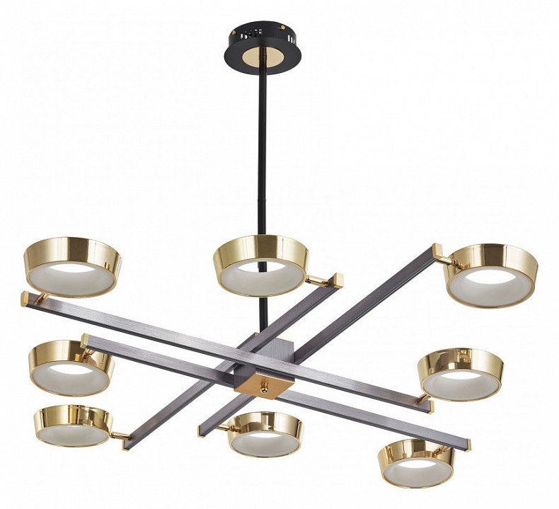 Люстра на штанге arte milano ferrara-71279 271279/8 ni/gd