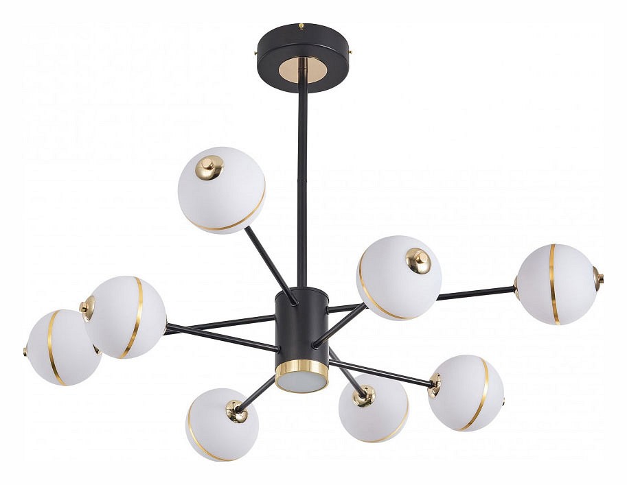 Люстра на штанге arte milano ferrara-72069 272069/8 bk