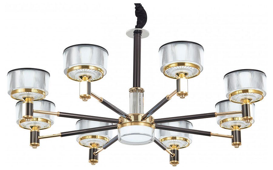 Подвесная люстра arte milano neapolis-76210 276210/8 bk/gd