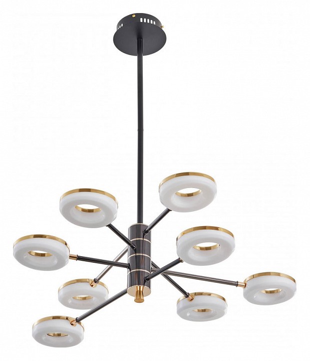 Люстра на штанге arte milano ferrara-72999 276699/8 bk/gd