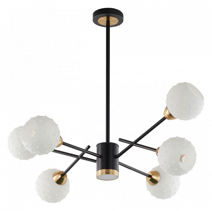 Люстра на штанге arte milano neapolis-78408 278408/6+1 bk/gd