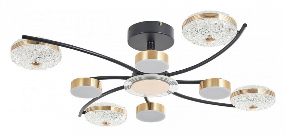 Люстра на штанге arte milano ferrara-72069 279169/4+4 bk/gd