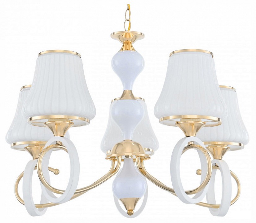 Подвесная люстра arte milano florentia-2387 302387/5 wh/gd