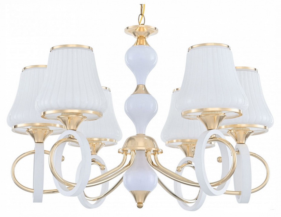 Подвесная люстра arte milano florentia-2387 302387/6 wh/gd