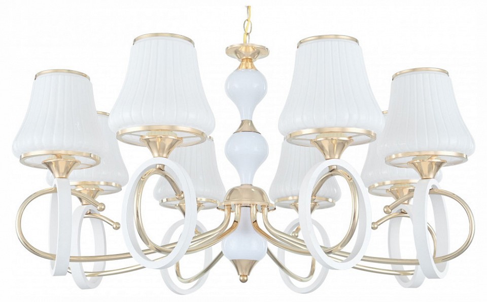 Подвесная люстра arte milano florentia-2387 302387/8 wh/gd