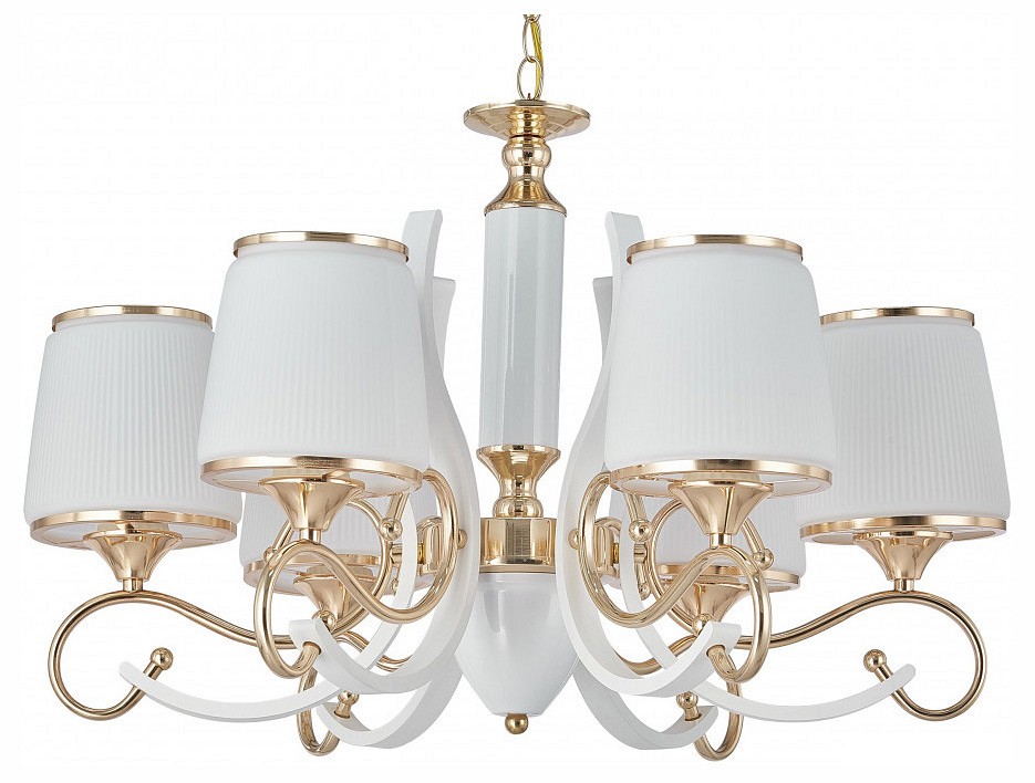 Подвесная люстра arte milano florentia-3857 303857/6 wh/gd