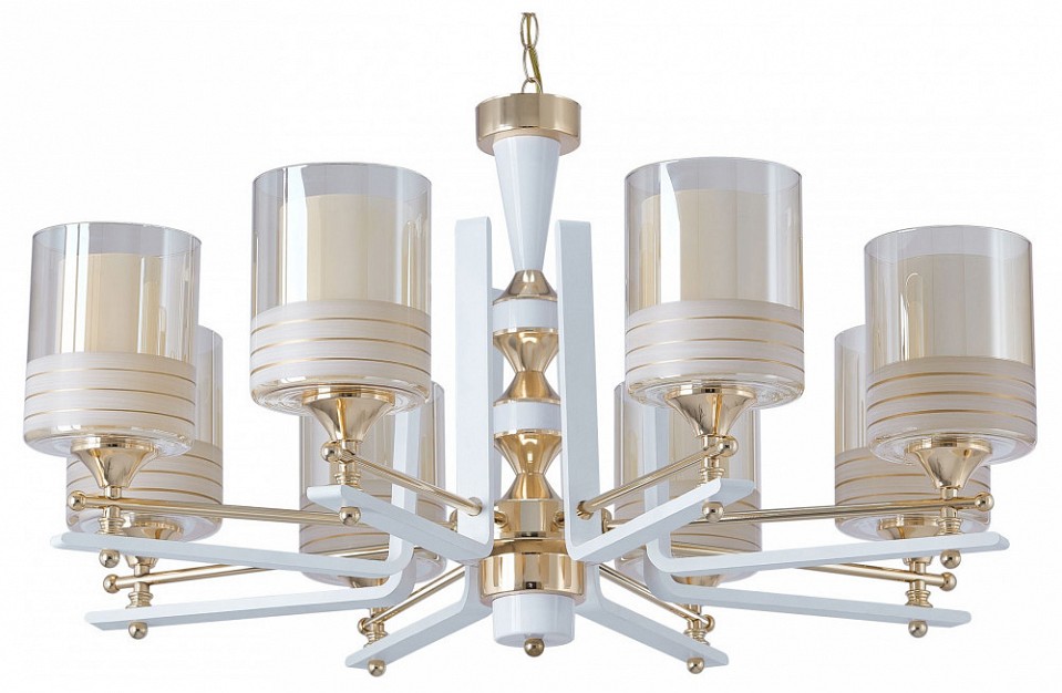 Подвесная люстра arte milano florentia-6087 306087/8 wh/gd