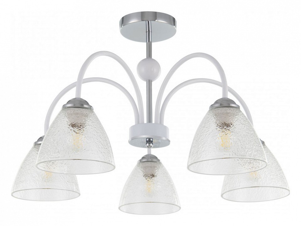 Люстра на штанге arte milano napoli-321410 321410/5 cr+wh