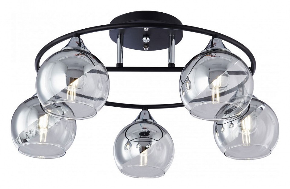Потолочная люстра arte milano amalfi-322403 322403/5 bk+cr