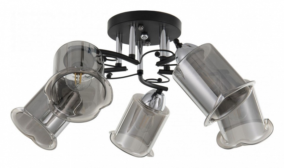 Потолочная люстра arte milano amalfi-323219 323219/5 cr+bk