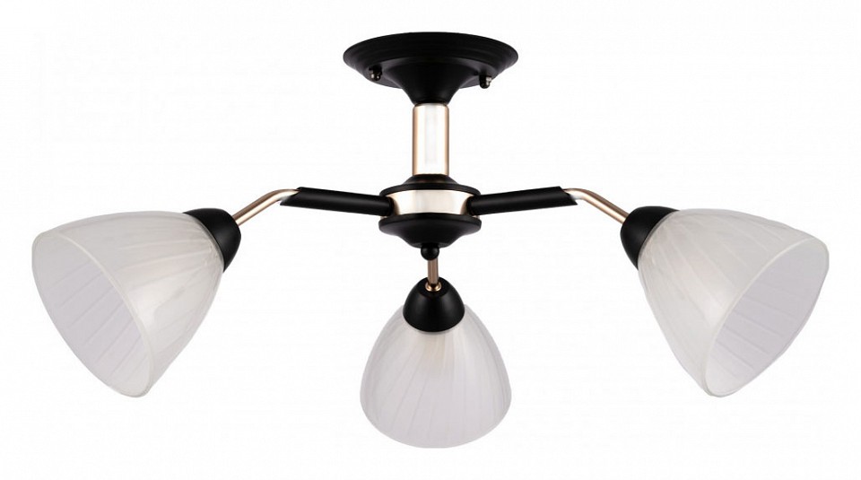 Люстра на штанге arte milano napoli-322408 324108/3 bk+fg