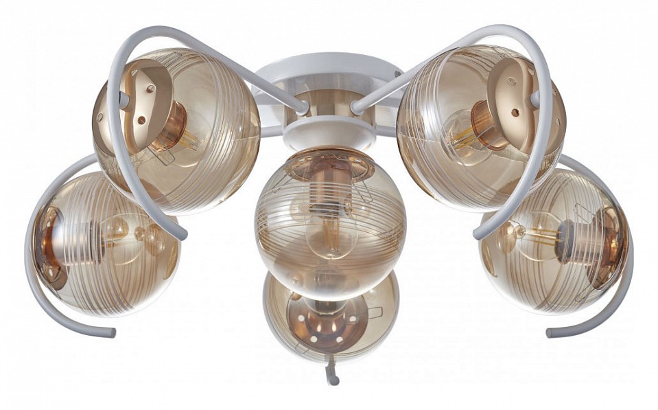 Потолочная люстра arte milano amalfi-326208 326208/5+1 wh+fg