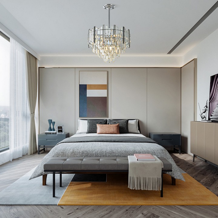 Люстра на штанге arte milano sorrento-4409 374409/7/300/470 cr