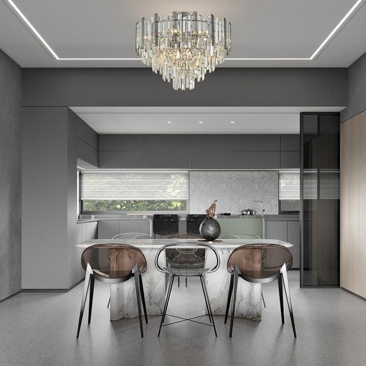Люстра на штанге arte milano sorrento-4409 374409/9/60/570 cr