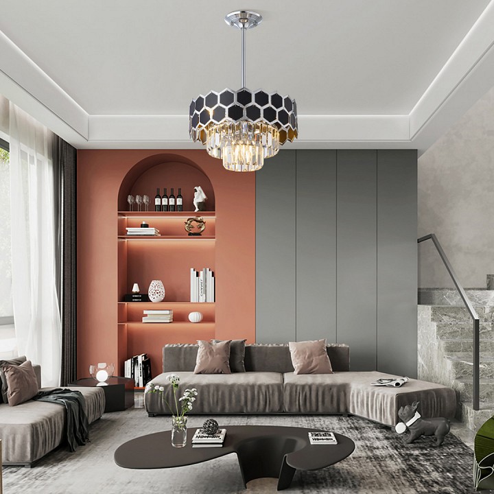 Люстра на штанге arte milano sorrento-5009 375009/3+2/300/380 cr