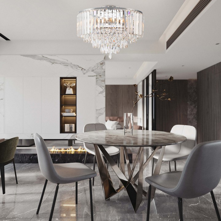 Люстра на штанге arte milano sorrento-5509 375509/8/40/470 cr