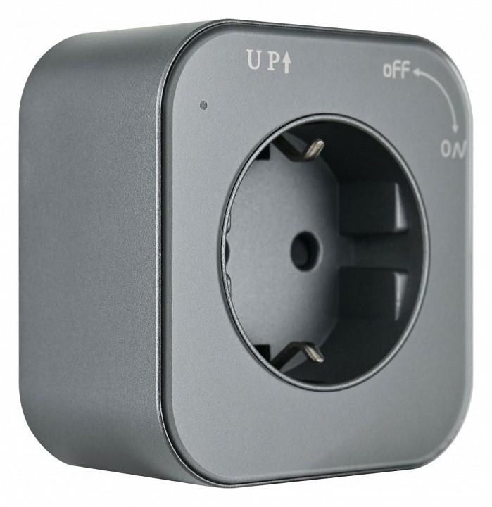 Розетка с заземлением на треке arte milano am-track-sockets 380022ts/es grey