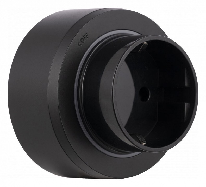 Розетка с заземлением на треке arte milano am-track-sockets-39 397951ts/es black