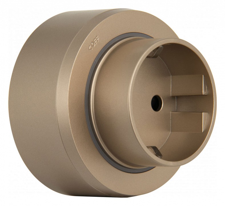 Розетка с заземлением на треке arte milano am-track-sockets-39 397951ts/es gold