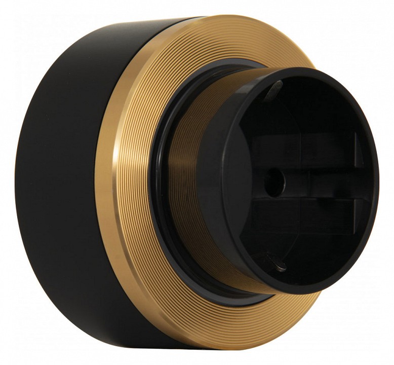 Розетка с заземлением на треке arte milano am-track-sockets-39 397952ts/es gold