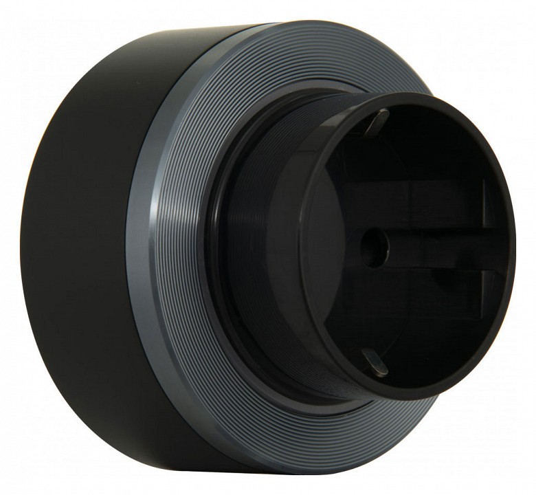 Розетка с заземлением на треке arte milano am-track-sockets-39 397952ts/es grey