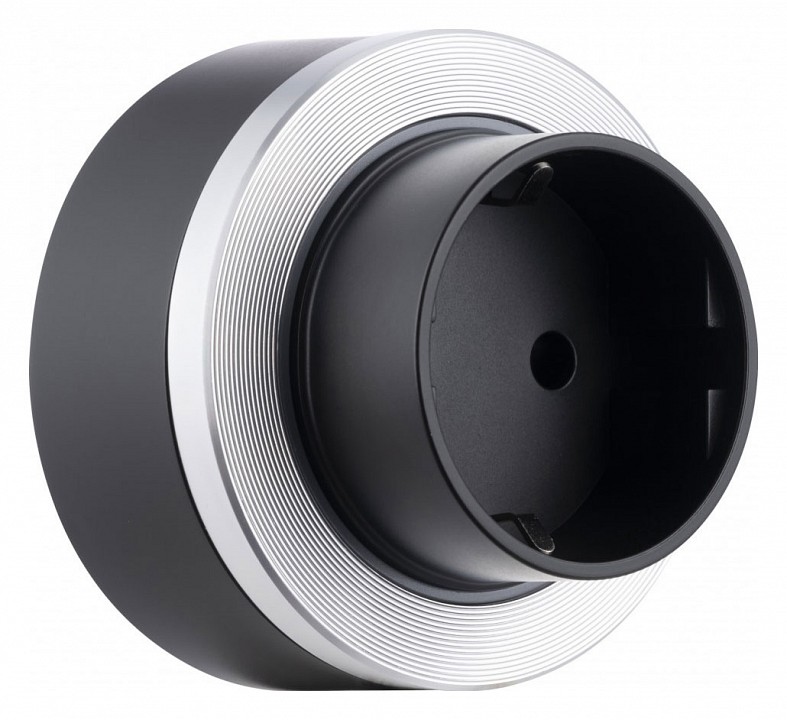 Розетка с заземлением на треке arte milano am-track-sockets-39 397952ts/es silver