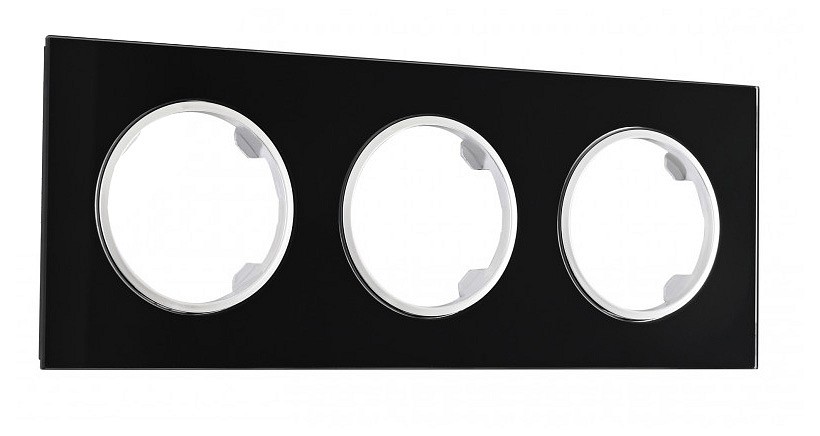 Рамка на 3 поста arte milano am-502.01 502.01-3.black
