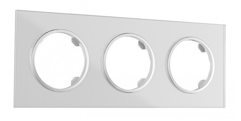 Рамка на 3 поста arte milano am-502.01 502.01-3.silver