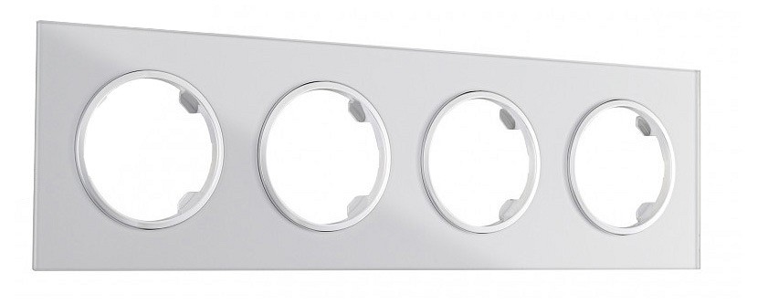 Рамка на 4 поста arte milano am-502.01 502.01-4.silver